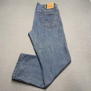 Levi's 550‎ Jeans Mens 38x32 Blue Denim Relaxed Fit Tapered Leg Zip Fly Classic